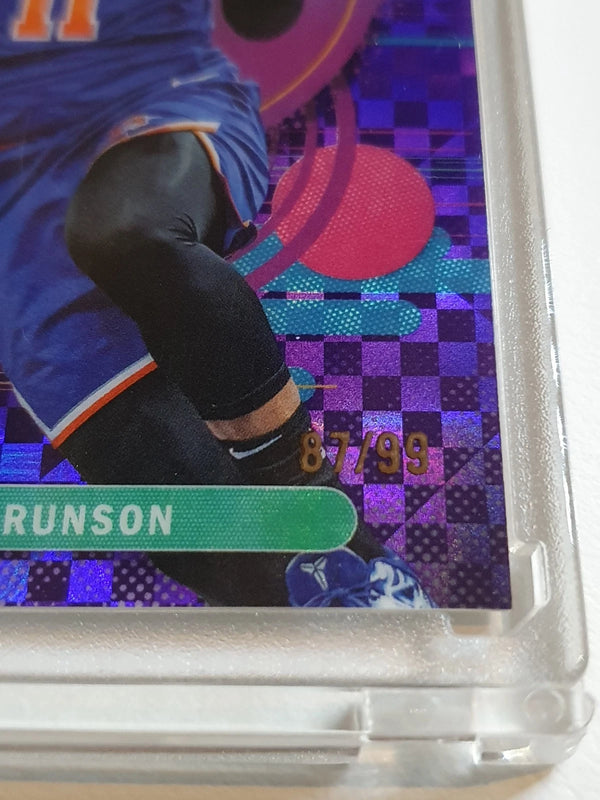 2025 Topps Finest Jalen Brunson #140 PURPLE X-FRACTOR /99 Uncommon - Rare