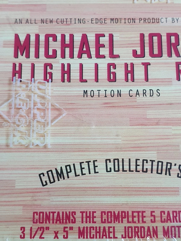 1997 Upper Deck Michael Jordan Highlight Reel (5 x Motion Cards Set) - Sealed