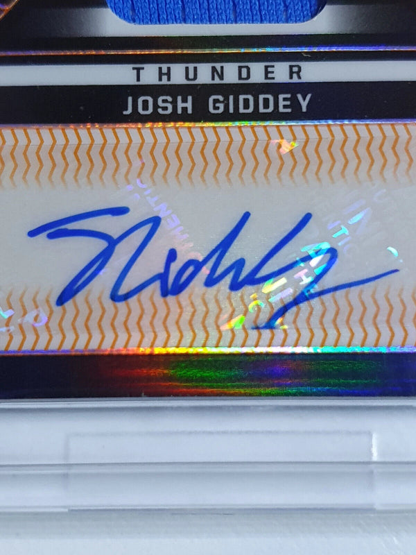 2021 Obsidian Josh Giddey Rookie Patch Auto (RPA) ORANGE /25 Holo RC - Rare