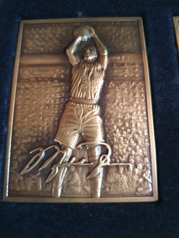 1996 Upper Deck Highland Mint Michael Jordan BRONZE Mini Card Set /5000 With COA