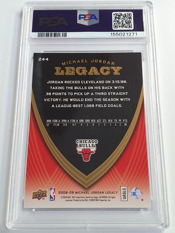 2008 Upper Deck Michael Jordan #244 Jordan Legacy - PSA 8