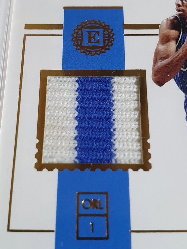 2018 Panini Encased Anfernee Hardaway #PATCH PRIME /25 Game Worn 2 Color Jersey