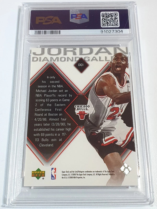1999 UD Michael Jordan Diamond Gallery #DG1 HOLO Insert - PSA 9 (POP 23)