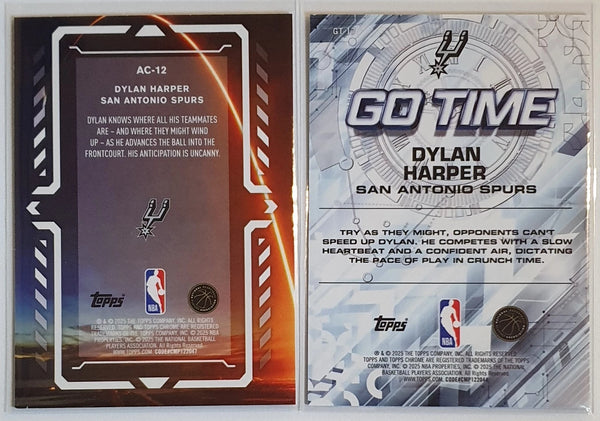 2025 Topps Chrome Dylan Harper Lot of 2 x Rookie #AC-12 #GT-17 RC - Rare