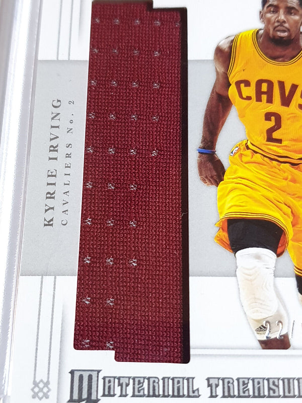 2012 Panini National Treasures Kyrie Irving #PATCH /99 Game Worn Jumbo Jersey