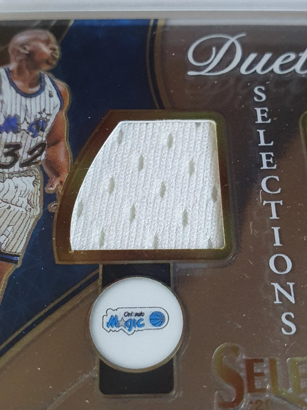 2020 Panini Select Shaquille O'Neal #PATCH Game Worn Dual Jerseys - Rare