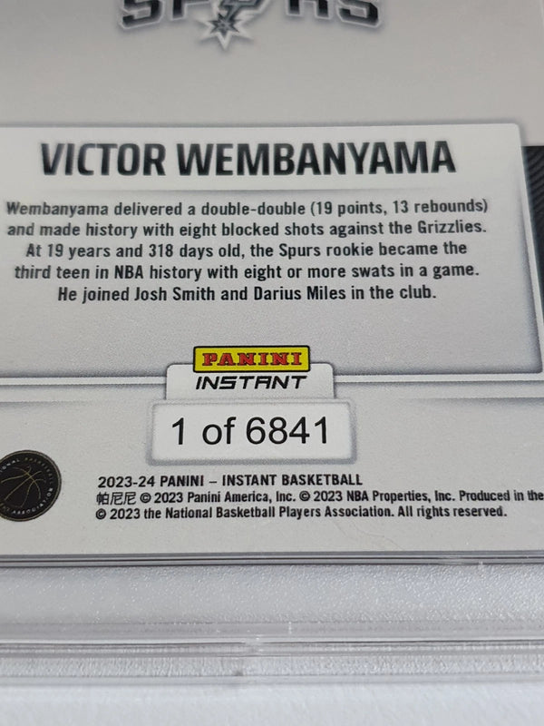 2023 Panini Instant Victor Wembanyama Rookie #85 /6841 RC - PSA 9 (Low POP)