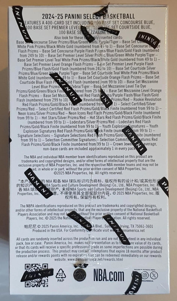 2024-25 Panini Select Basketball Blaster Box - Factory Sealed Risacher Castle?