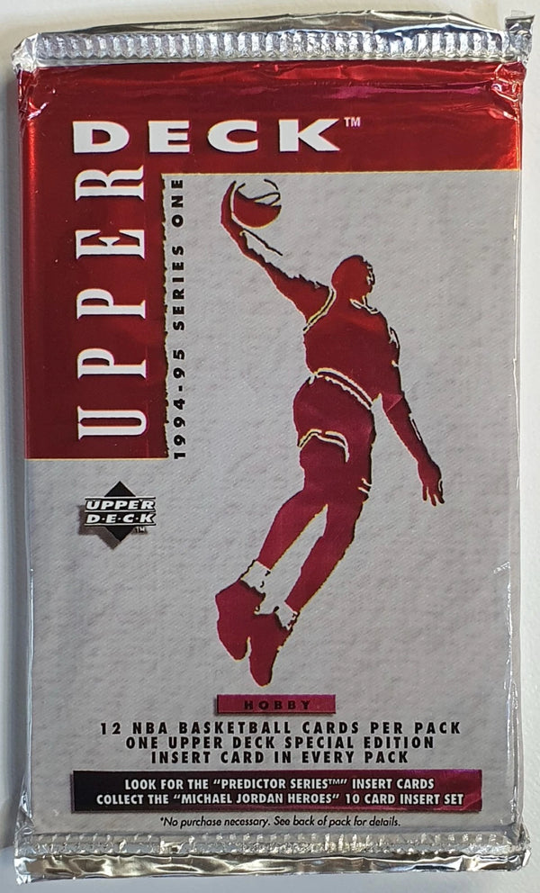 1994-95 Upper Deck NBA Basketball Series 1 Hobby Pack - Factory Sealed Packs