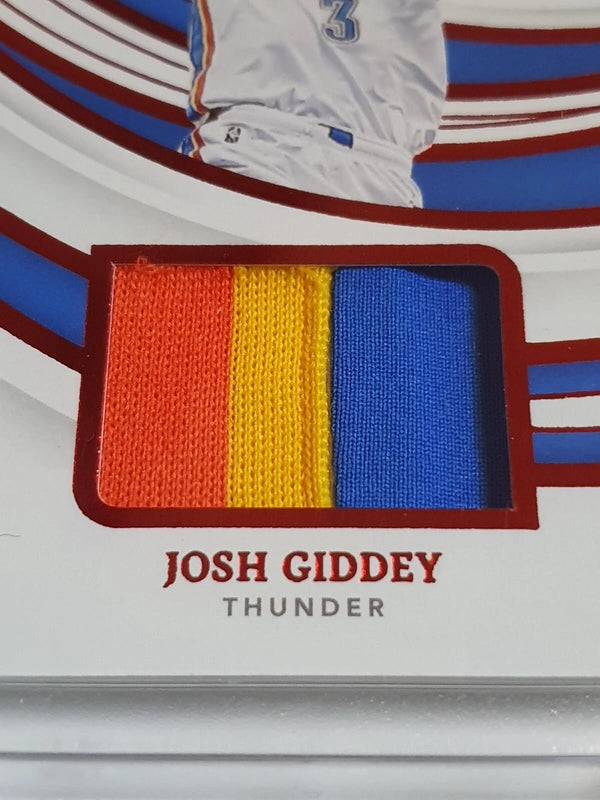 2021 Panini Immaculate Josh Giddey Rookie #PATCH RED /25 RC 3 Color Jersey
