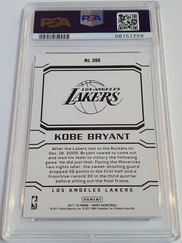 2017 Panini NBA Hoops Kobe Bryant #298 - PSA 8 (POP 28)