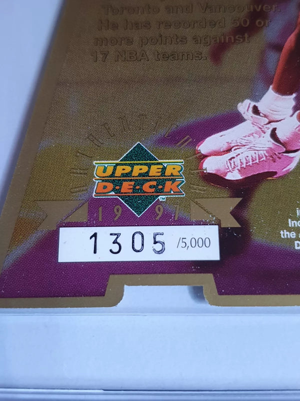 1997 Upper Deck Michael Jordan /5000 Jumbo Die-Cut 9 Time NBA Scoring Champion