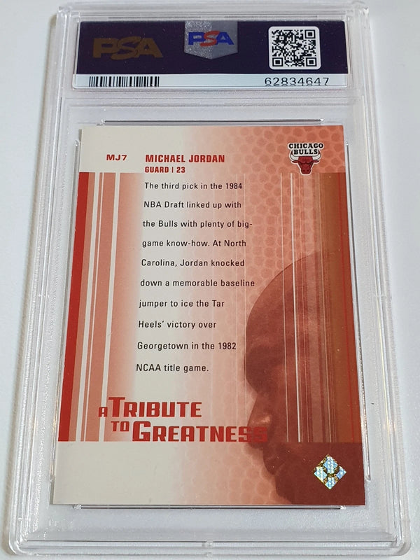 2003 Upper Deck MVP Michael Jordan #MJ7 A Tribute to Greatness - PSA 9 (Low POP)