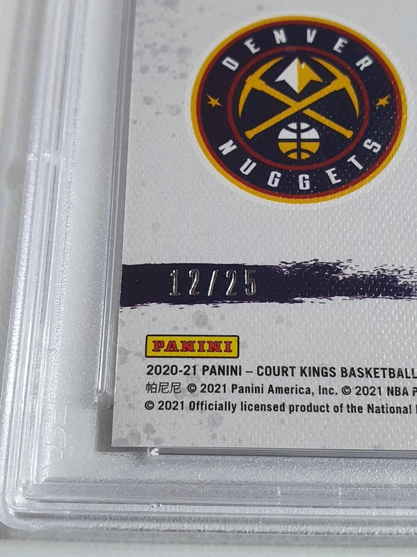 2020 Panini Court Kings Nikola Jokic #5 SAPPHIRE /25 Holo - PSA 9 (POP 3)
