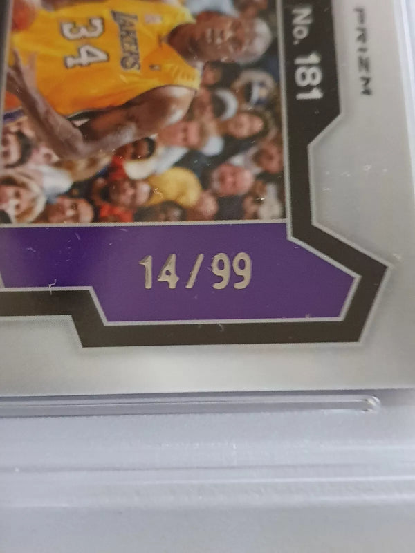 2023 Panini Prizm Shaquille O'Neal #181 PURPLE /99 HOLO - PSA 10 (POP 7)