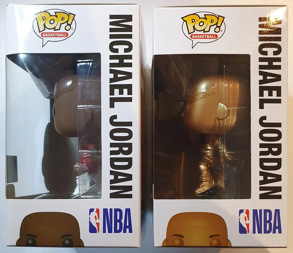 Lot of 2 x Michael Jordan Funko Figures Incl GOLD Special Edition #54 - RARE