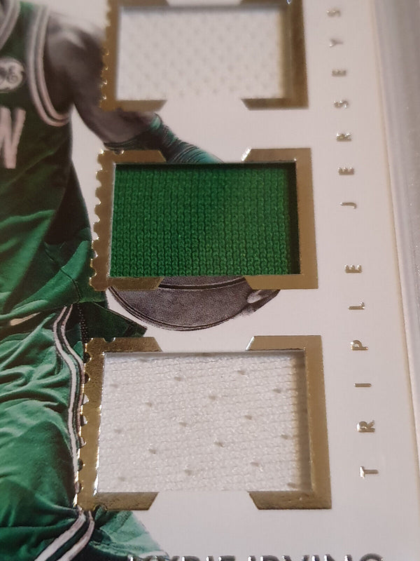 2017 Panini Encased Kyrie Irving TRIPLE PATCH /99 Game Worn Jerseys - Rare