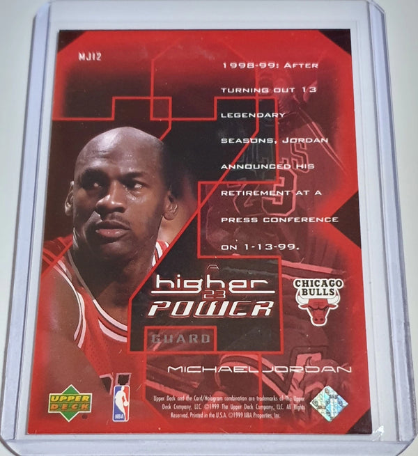 1998 Upper Deck Michael Jordan A Higher Power #MJ12 HOLO Insert - Ready to Grade