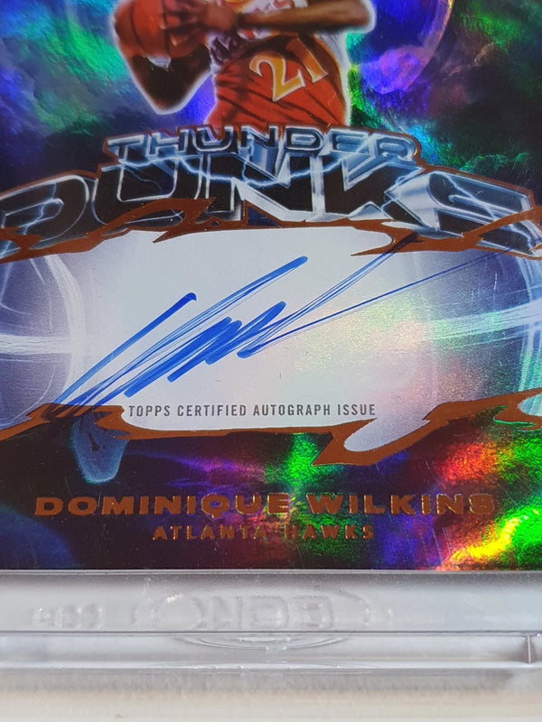 2025 Topps Three Dominique Wilkins AUTO BRONZE /25 Thunder Dunks - Sealed