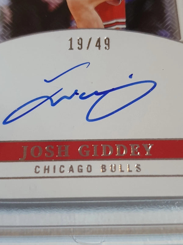 2024 Panini National Treasures Josh Giddey AUTO /49 (Bulls) - On Card Autograph