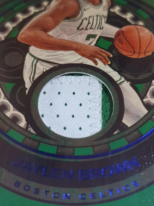 2024 Panini Court Kings Jaylen Brown #PATCH SAPPHIRE /25 Game Worn Jersey - Rare