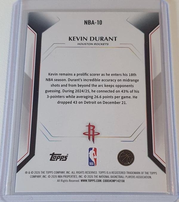2025 Topps Collector Kit Kevin Durant #NBA-10 HOLO WAVE Foil - Ready to Grade