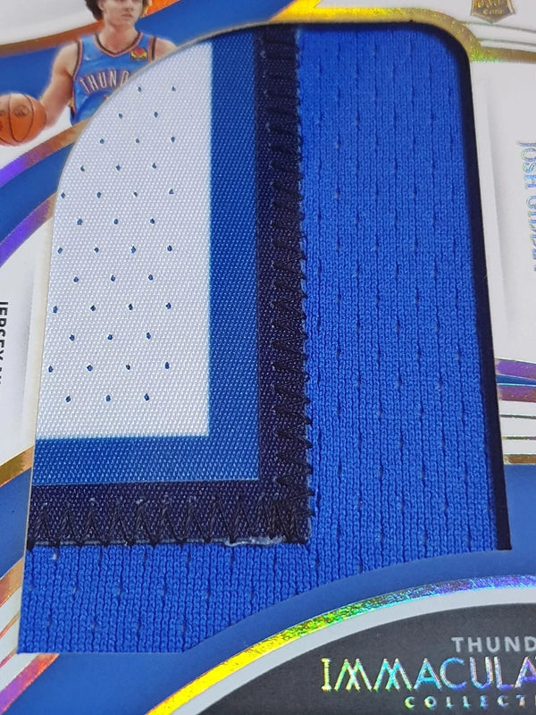 2021 Immaculate Josh Giddey Rookie #PATCH 3 Color Jumbo Jersey /50 - Rare
