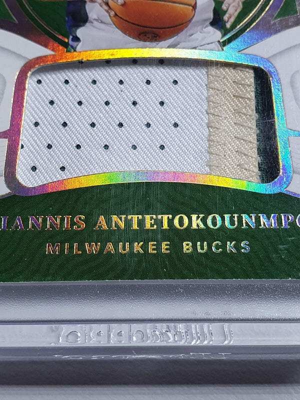 2021 National Treasures Giannis Antetokounmpo PRIME /25 PATCH - 3 Color Jersey