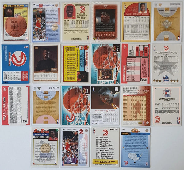 Dominique Wilkins Lot of 22 Cards Dominique Wilkins Collection - Good Condition