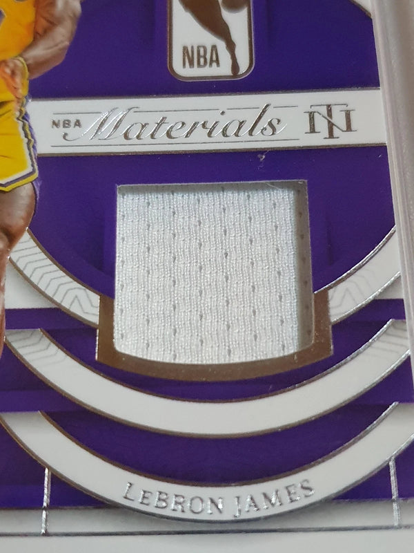 2023 Panini National Treasures LeBron James #PATCH /99 Game Worn Jersey - Rare