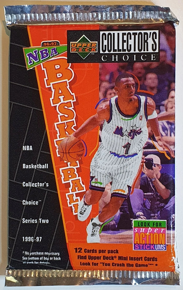 1996-97 Upper Deck Collector's Choice Basketball Series 2 Pack - Pull Kobe RC?