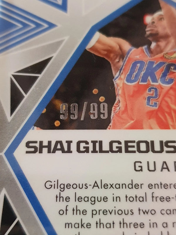 2024 Obsidian Shai Gilgeous-Alexander #8 ELECTRIC ETCH BRONZE FLOOD 99/99 Holo