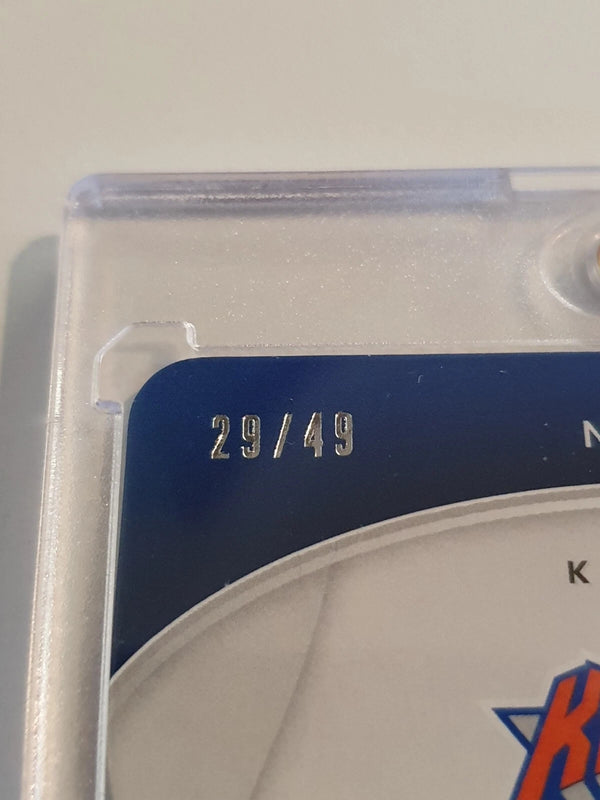 2024 Totally Certified Jalen Brunson #27 PURPLE PLATINUM MIRROR /49 Die-Cut Rare