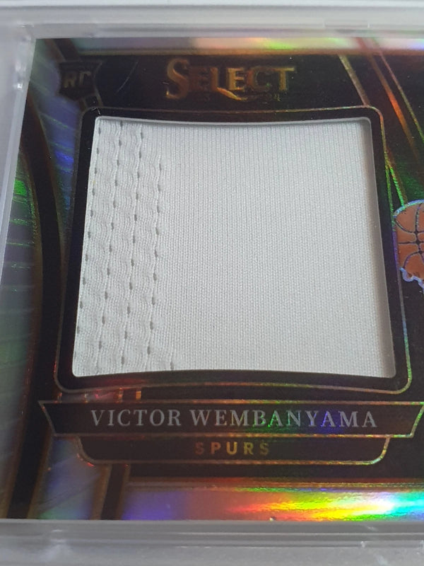 2023 Panini Select Victor Wembanyama Rookie #PATCH Jersey RC - PSA 9 (POP 64)