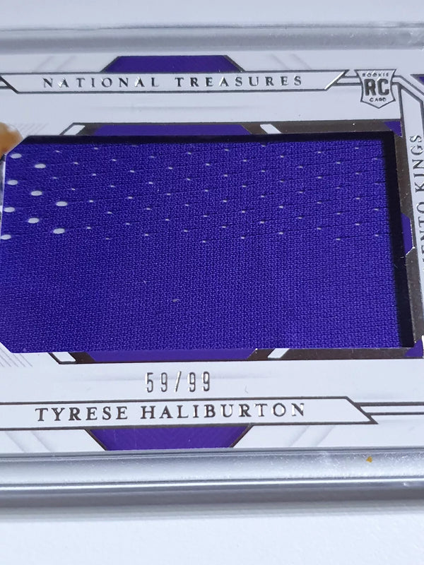 2020 National Treasures Tyrese Haliburton Rookie #PATCH /99 Jumbo Jersey - Rare