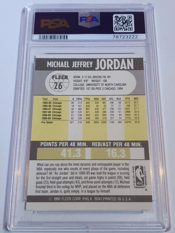 1990 Fleer Michael Jordan #26 - PSA 8