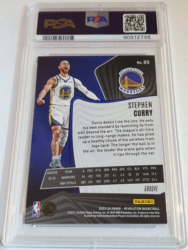2023 Panini Revolution Stephen Curry #65 GROOVE Holo - PSA 9 (POP 6)