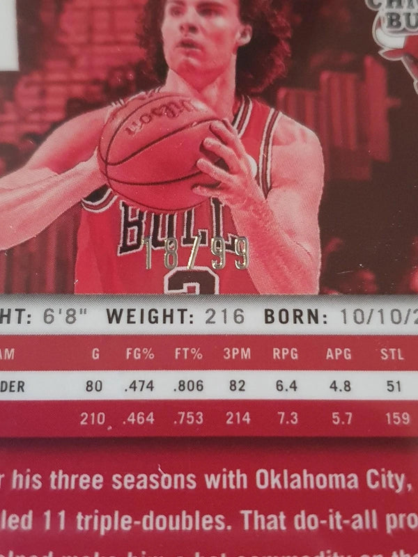 2024 Panini Prizm Deca Josh Giddey #123 PURPLE 99 Holo (Bulls) - Rare