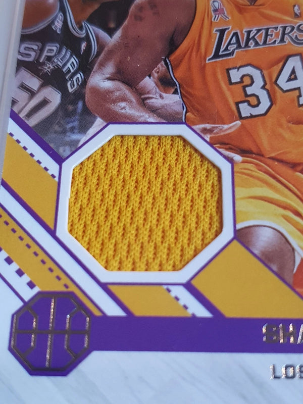 2020 Donruss Shaquille O'Neal #PATCH Game Worn Jersey - PSA 9 (POP 4)