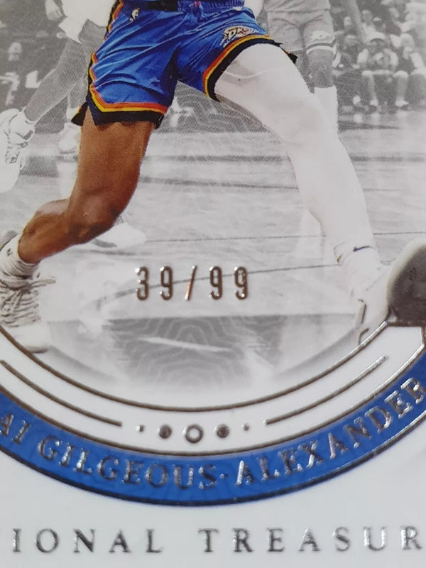 2023 National Treasures Shai Gilgeous-Alexander #25 SILVER /99 Foil Edition Rare