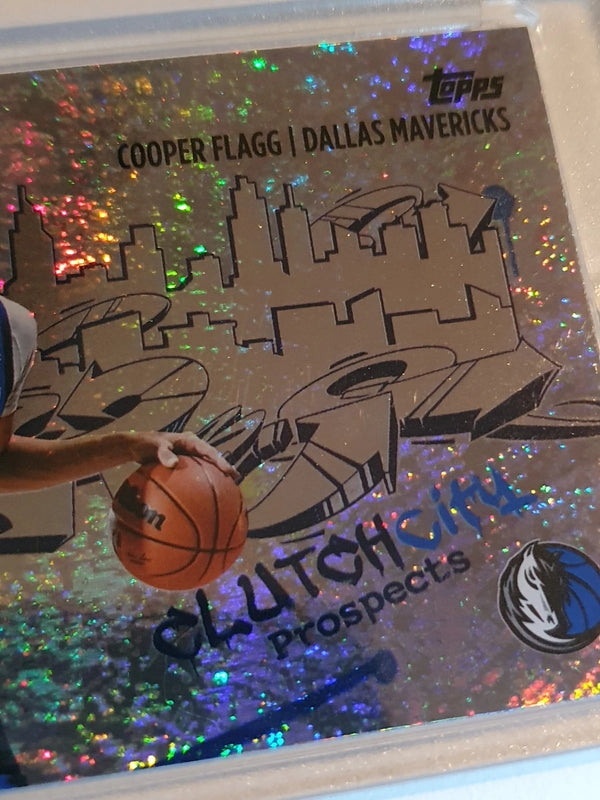 2025 Topps Cooper Flagg Rookie #CC-1 HOLO FOIL Clutch City Prospect RC - Rare