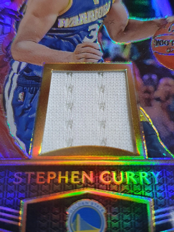2016 Panini Select Stephen Curry #PATCH PURPLE /99 Prizm Game Worn Jersey - Rare