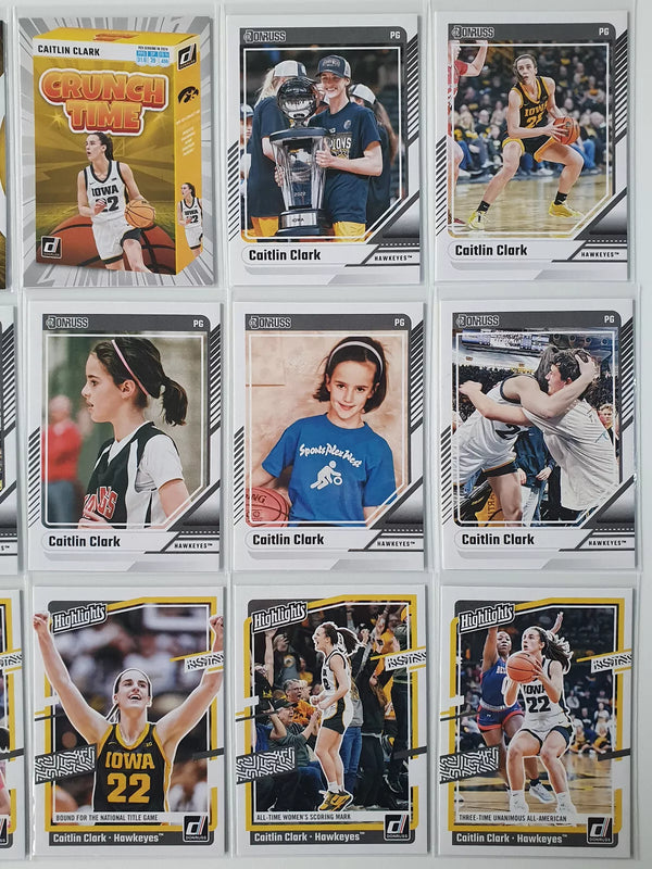 2024 Panini Caitlin Clark Collection LOT of 18 Caitlin Clark Rookie Cards - Rare