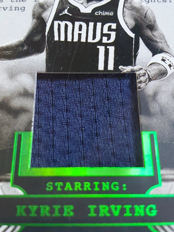 2024 Panini Noir Kyrie Irving #PATCH HOLO GREEN /49 Game Worn Jersey - Rare