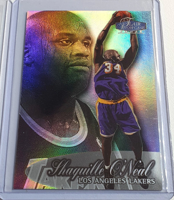 Lot of 2 x Fleer Flair Showcase Shaquille O'Neal Row 1 & 3 - Ready to Grade