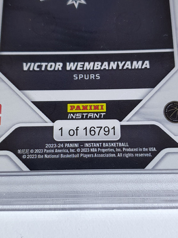 2023 Panini Instant Victor Wembanyama Rookie /16791 RC - PSA 9 (LOW POP)