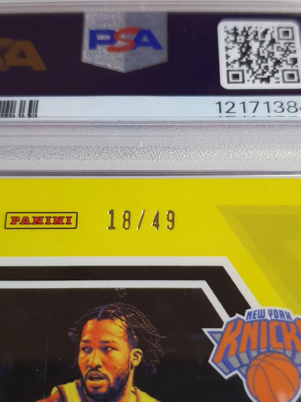 2022 Panini Flux Jalen Brunson #96 SOLAR ECLIPSE /49 Holo - PSA 9 (POP 2)
