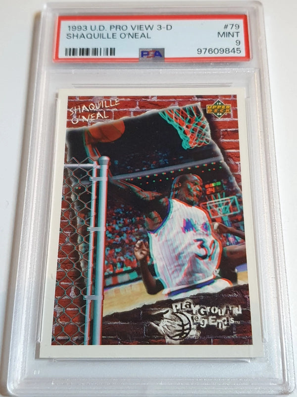1993 Upper Deck Pro View 3-D Shaquille O'Neal #79 3-D Glasses - PSA 9 (POP 17)