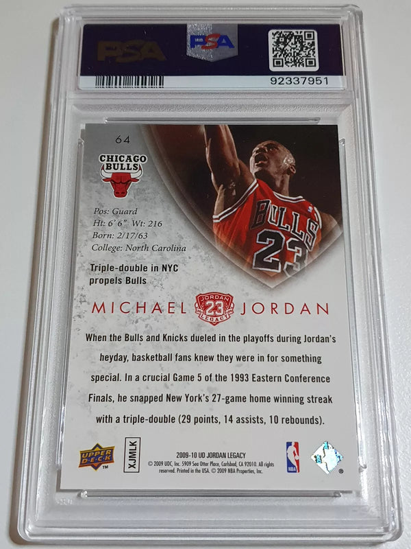2009 UD Jordan Legacy Michael Jordan #64 GOLD - PSA 9 (POP 12)