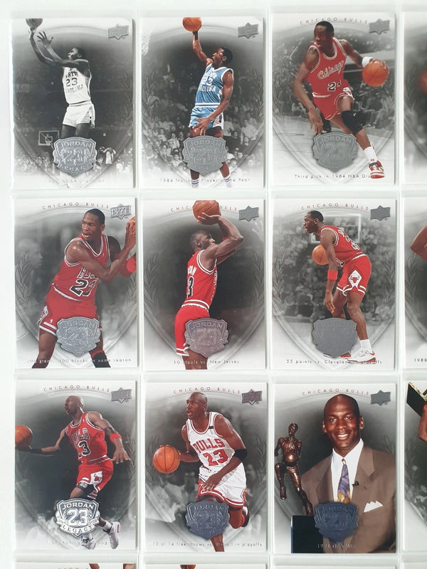 2009 Upper Deck Michael Jordan Legacy SILVER Complete 50 Cards - Good Condition